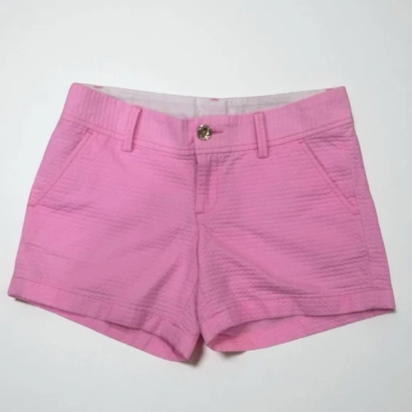 Lilly Pulitzer Callahan Pink Cotton Shorts Size 2 - Picture 1 of 4